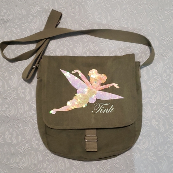 Disney Handbags - Disney Tinkerbell Crossbody Canvas Purse